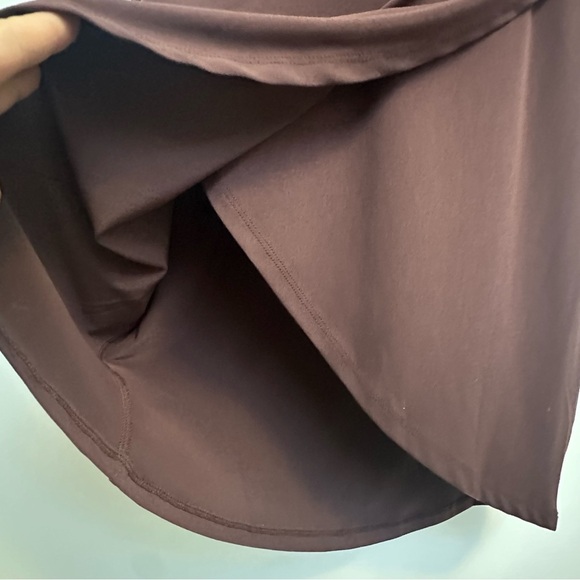 NWT Leith Chocolate Brown Wrap V-neck Sheath Dress 3/4 Sleeve - Picture 5 of 8